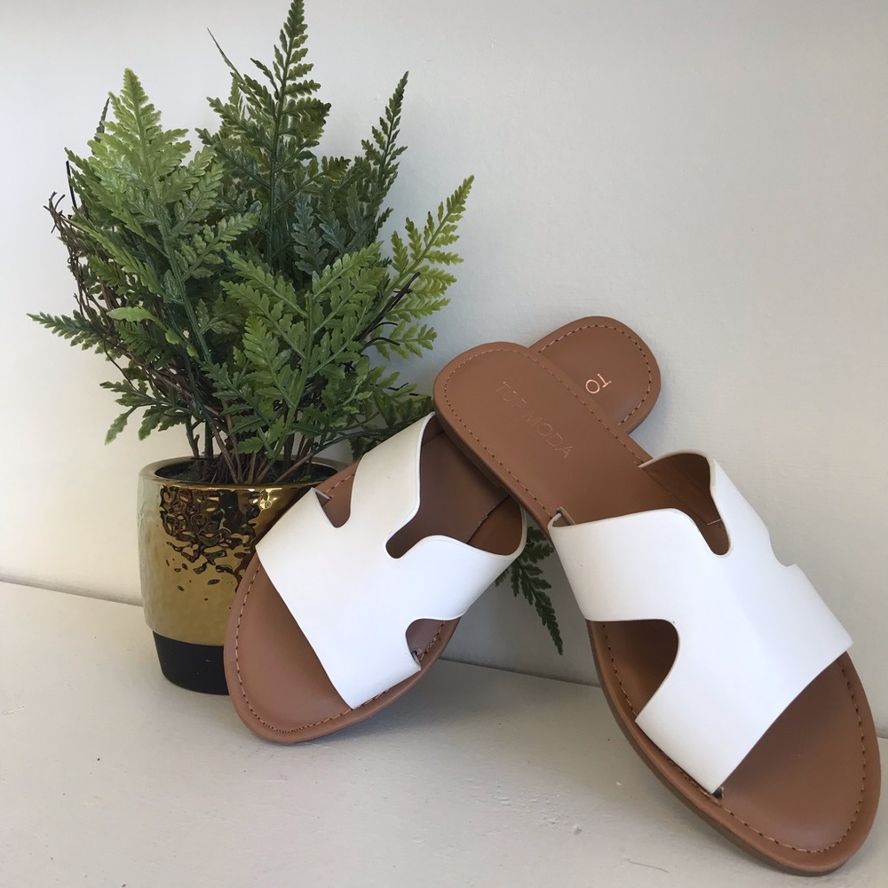 White sandals